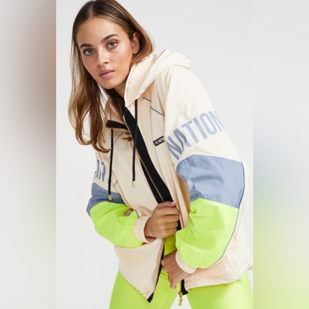 P.E. Nation-‎ First Position Jacket- Pearled Ivory Grey- Small